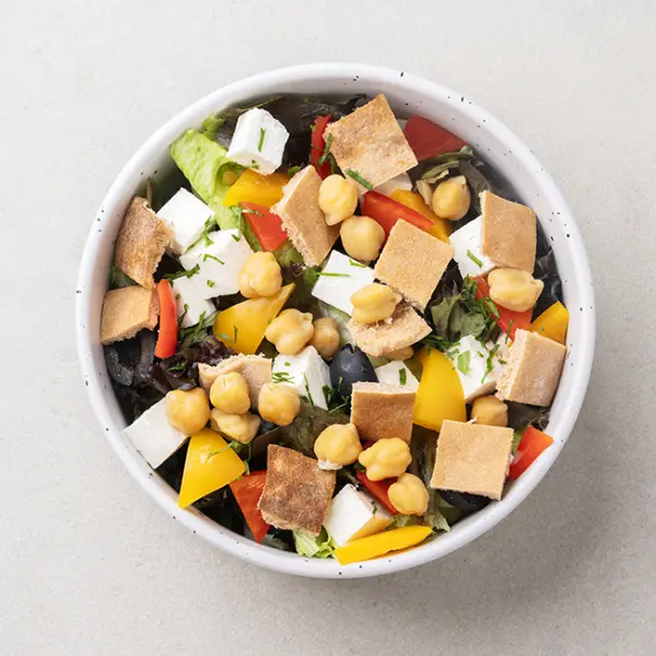 Chickpeas Fattoush & Feta Salad